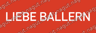 Liebe Ballern Sticker