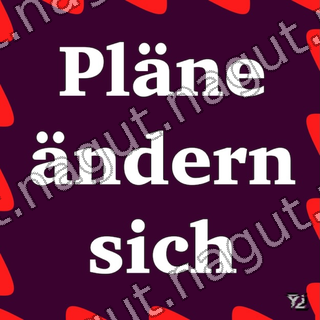 Pläne ändern sich Sticker