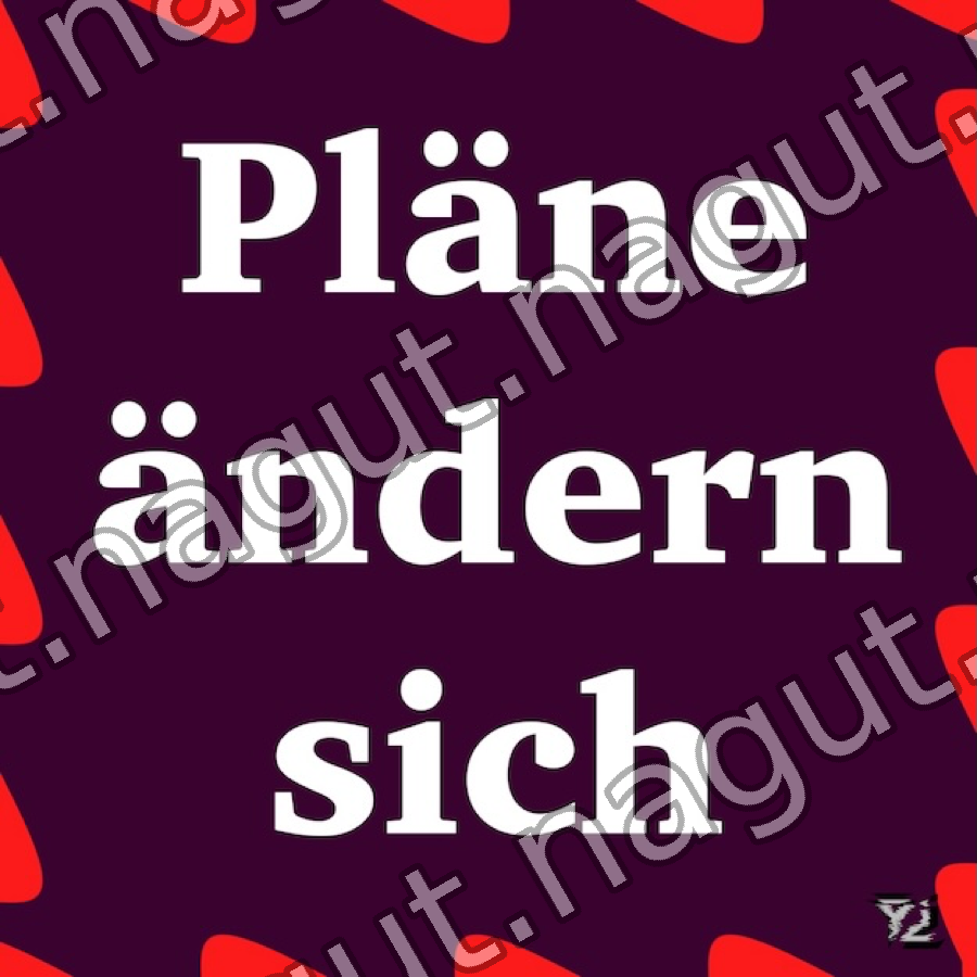 Pläne ändern sich Sticker