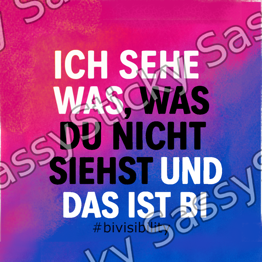 Und das ist bi Sticker