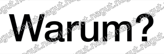 Warum? Sticker